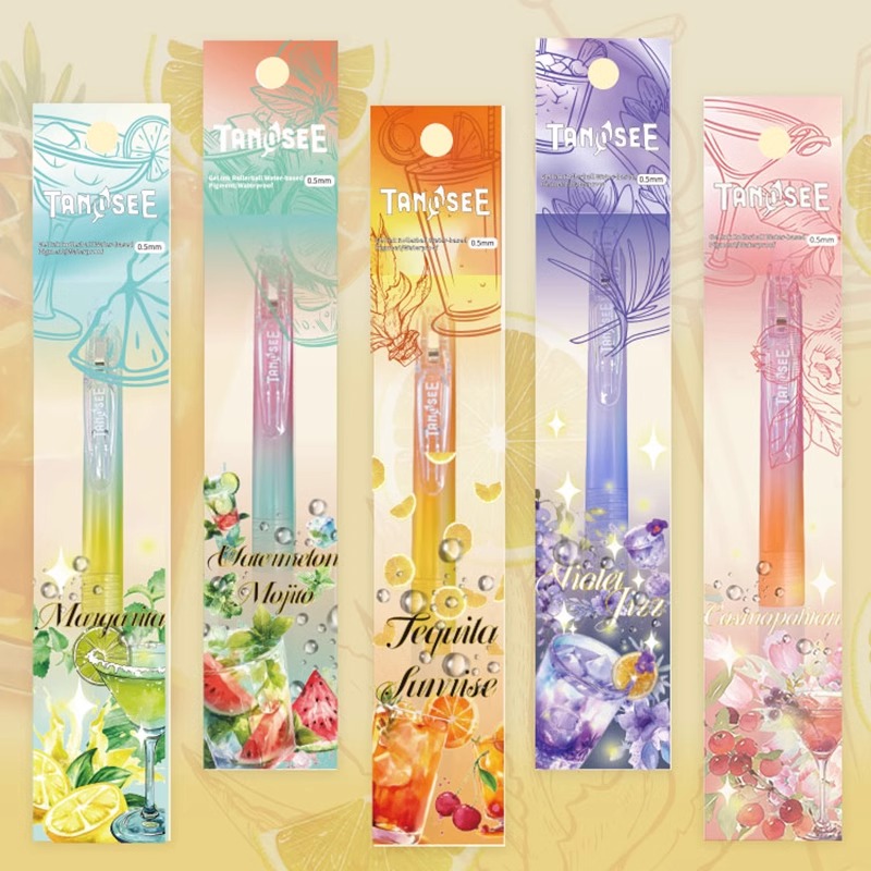 Zebra Pen Sarasa - TANOSEE TS-JJ15 ค็อกเทลจํากัดสี Neutral ปากกาสีดําเติม 0.5