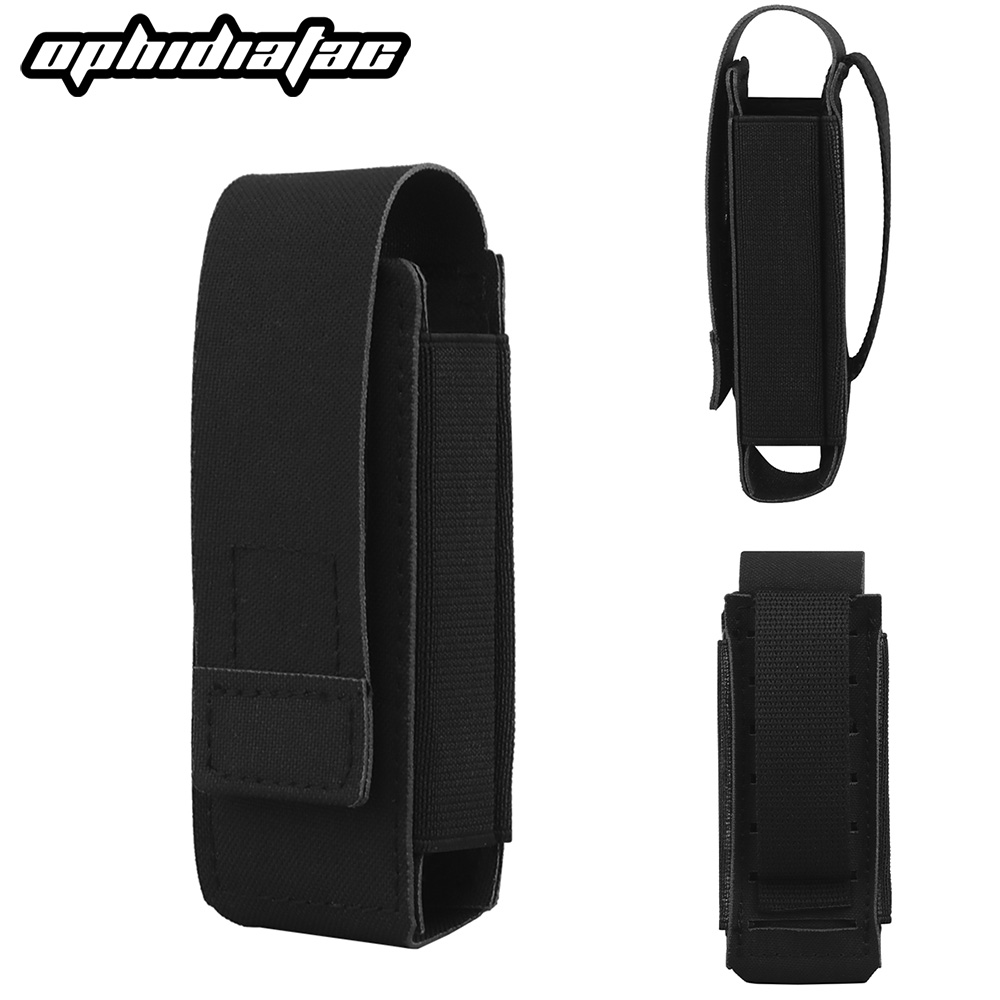 Magazine Holder Rack - OPHIDIAN การล่าสัตว์ MOLLE สเปรย์พริกไทยกระเป๋าอเนกประสงค์กระเป๋ายืดหยุ่น 9 มม.นิตยสารผู้ถือไฟฉายการล่าสัตว์เสื้อกั๊กเข็มขัดอุปกรณ์เสริม