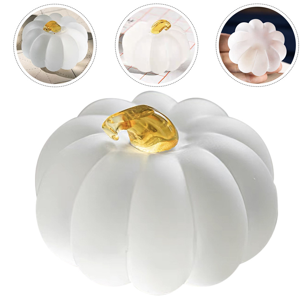 Paper Weight Crystal - ที่ถ่วงกระดาษลายอักษรจีน รูปทรงฟักทอง ทำจากแก้วคริสตัล สำหรับฝึกเขียน วาดภาพ ที่วางพู่กัน