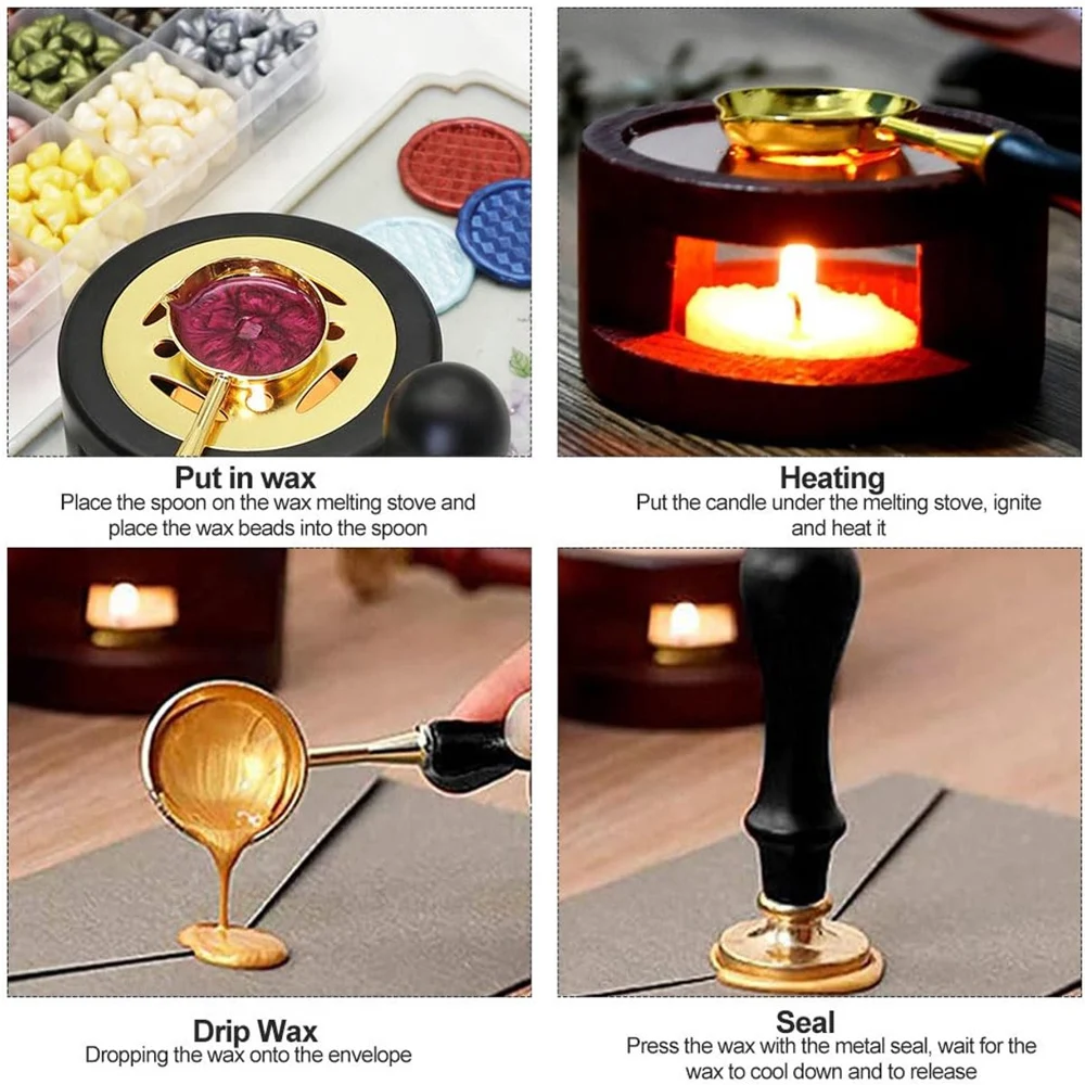 ชุดตราประทับขี้ผึ้ง 2/3 ชิ้น พ - Wax Seal Stamp Set บทวิจารณ์และราคา