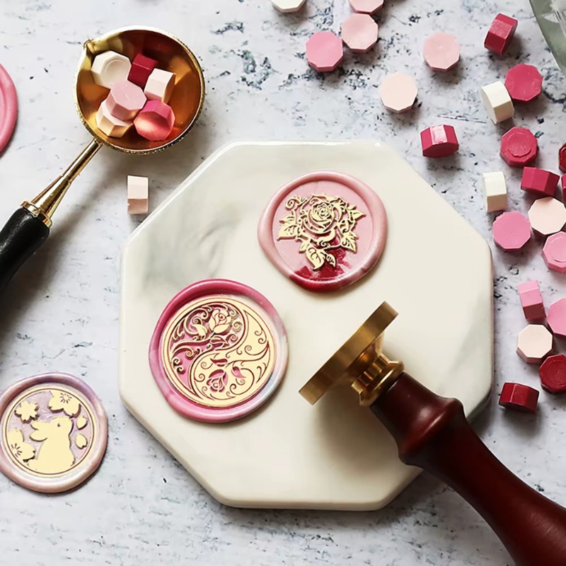 ชุดตราประทับขี้ผึ้ง 9 ชิ้น + ด - Wax Seal Stamp Set บทวิจารณ์และราคา