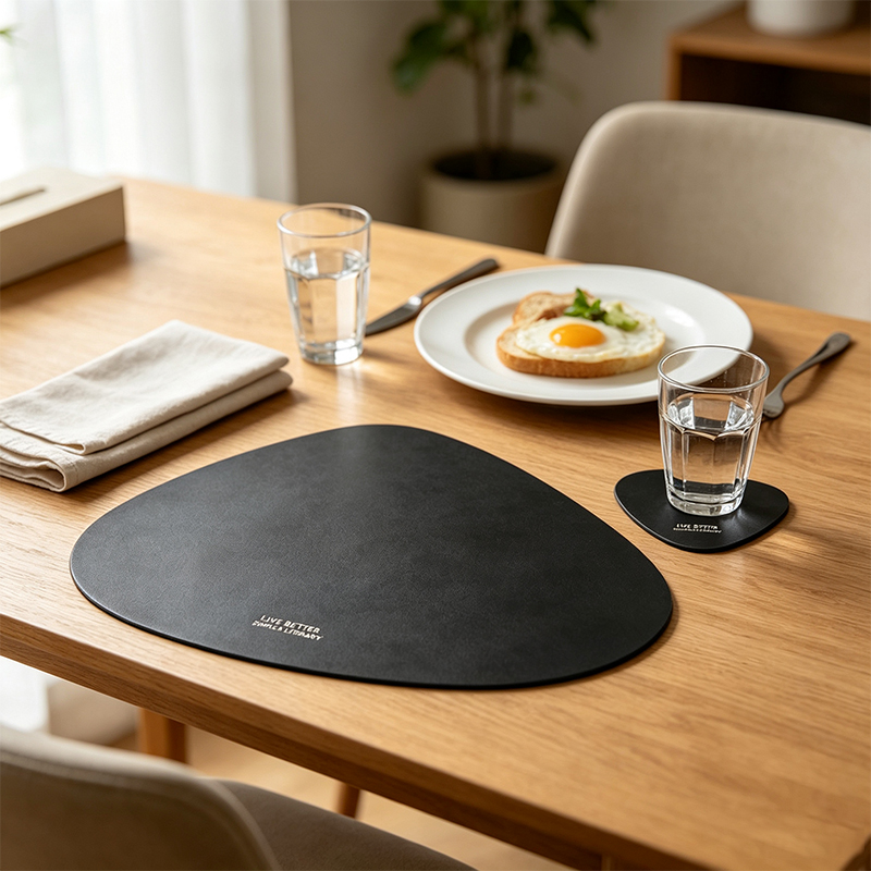 แผ่นรองจานหนังรูปหยดน้ำ 2/4/8/ - Leather Desk Pad บทวิจารณ์และราคา