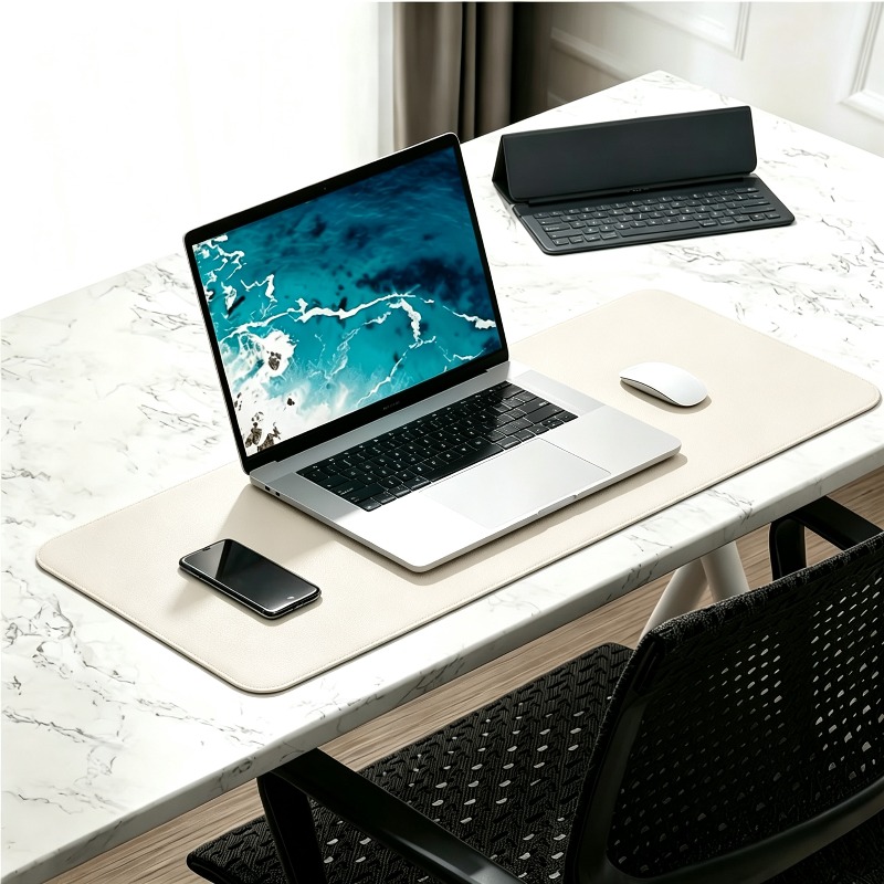แผ่นรองเมาส์หนังเทียมขนาดใหญ่  - Leather Desk Pad บทวิจารณ์และราคา
