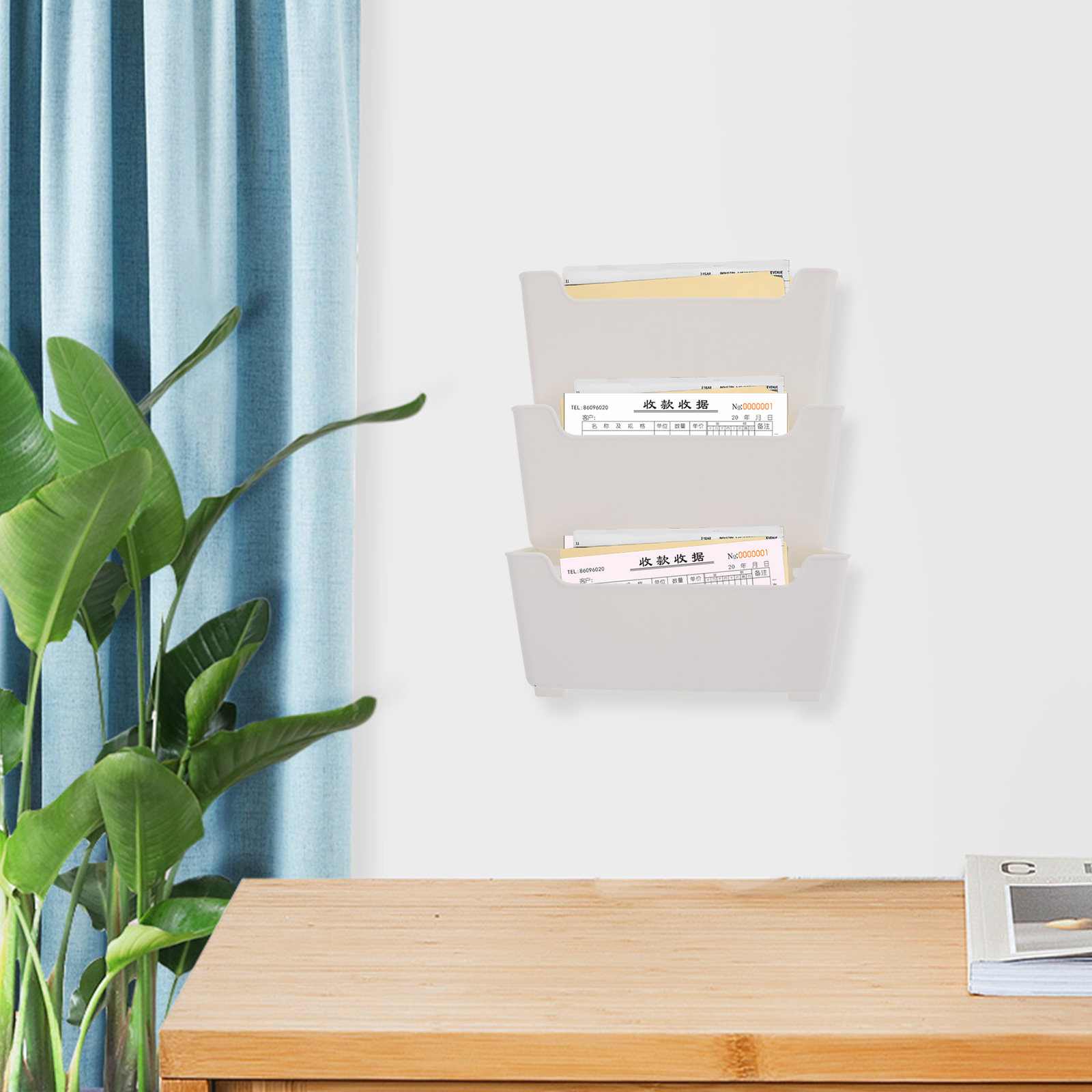 ชุดจัดระเบียบเอกสารติดผนัง 1 ช - Magazine Holder Rack บทวิจารณ์และราคา